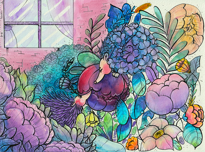 Final illustration for a page of my futur children book