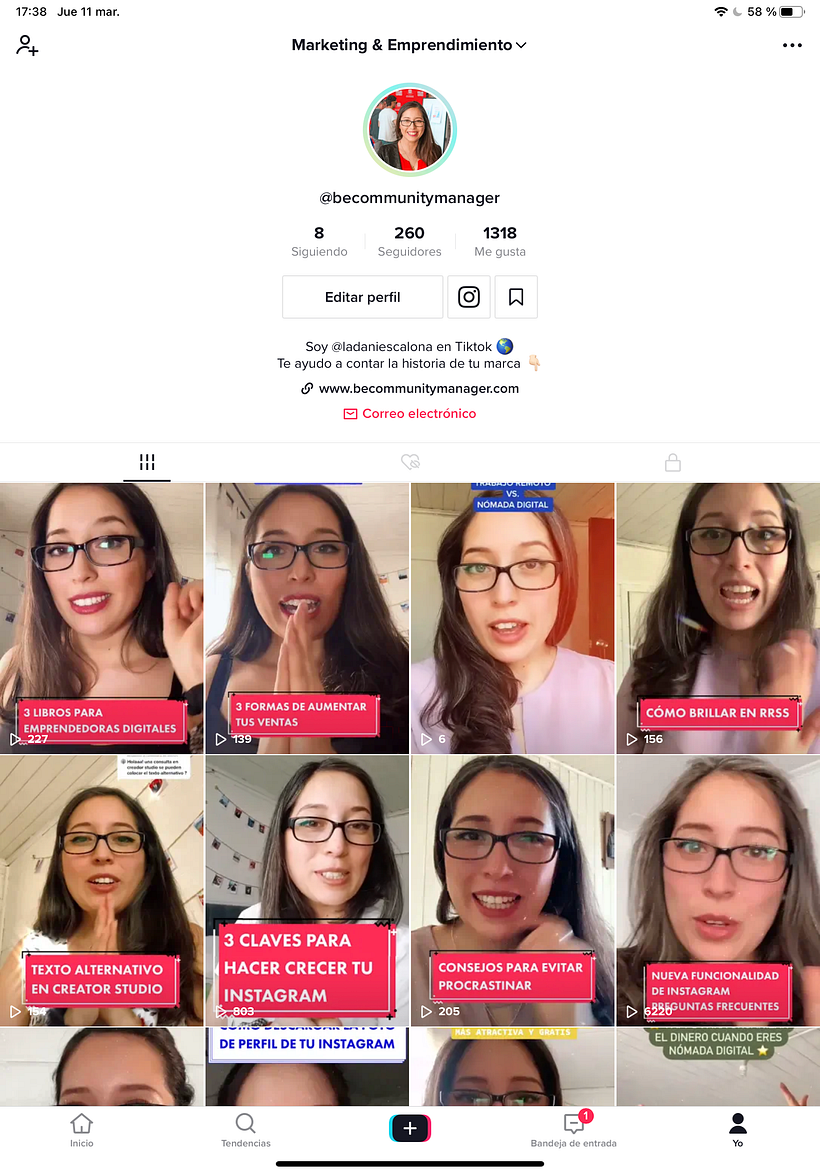 Mi Proyecto del curso: Introducción a TikTok para creativos - Marketing digital