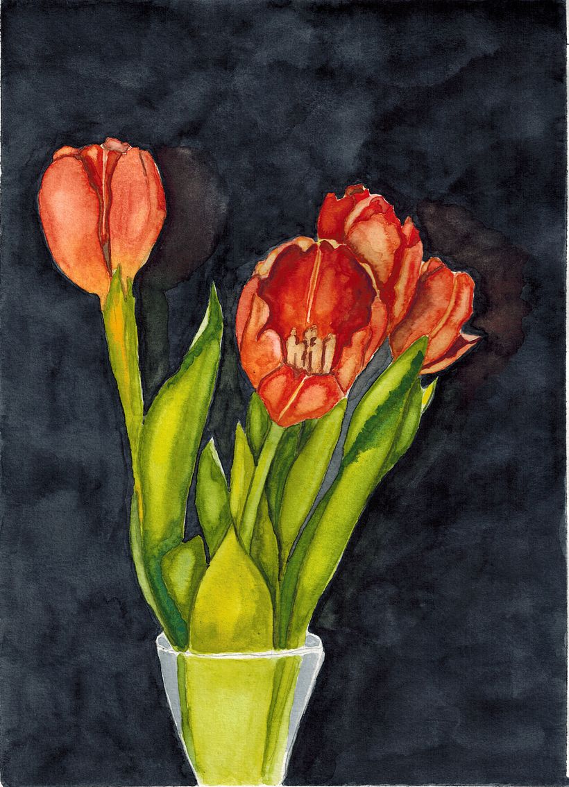 My project in Botanical Watercolor: Illustrate the Anatomy of Flowers course 0