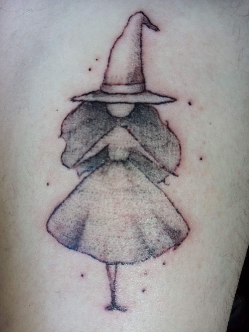 Mi Proyecto del curso: Tatuaje botánico con puntillismo 1