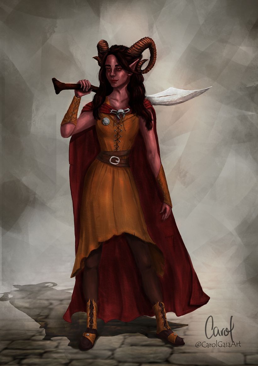 Dungeons and Dragons Character design commission 3