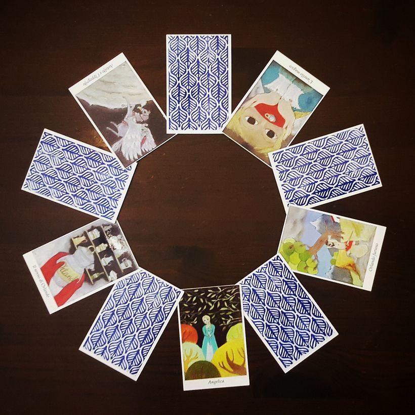 Orlando Furioso by Ludovico Ariosto- main characters and episodes in a card game for elementary school children