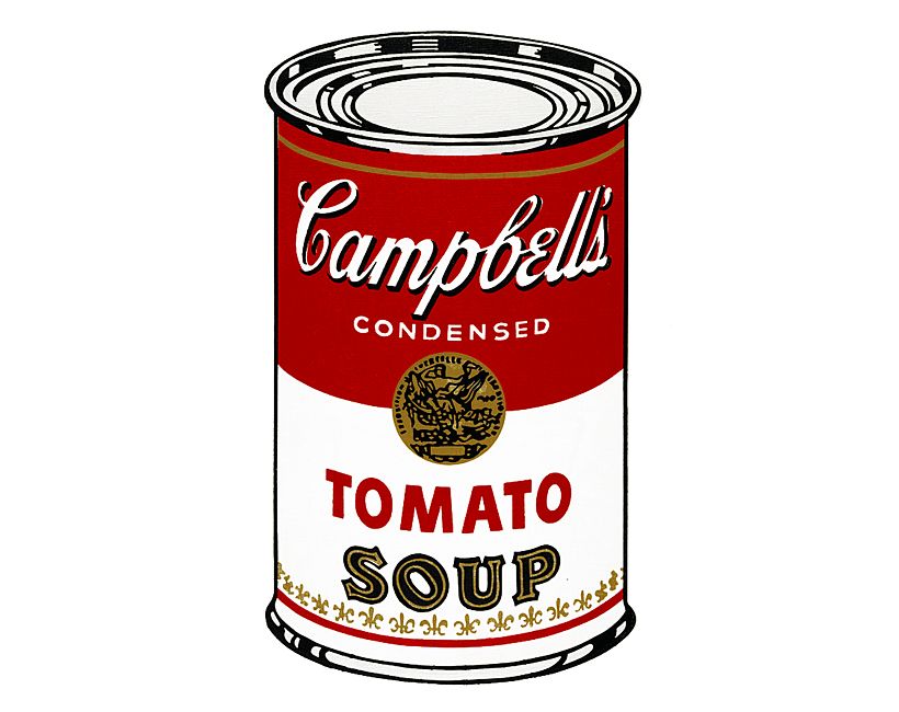 Campbell’s Soup Can (Tomato), 1964.