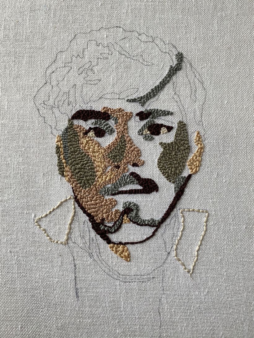 Meu projeto do curso: Auto-retrato bordado com agulha mágica - Arts & Crafts