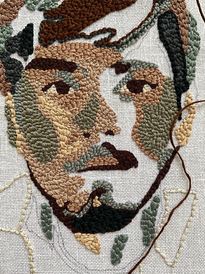 Meu projeto do curso: Auto-retrato bordado com agulha mágica - Arts & Crafts