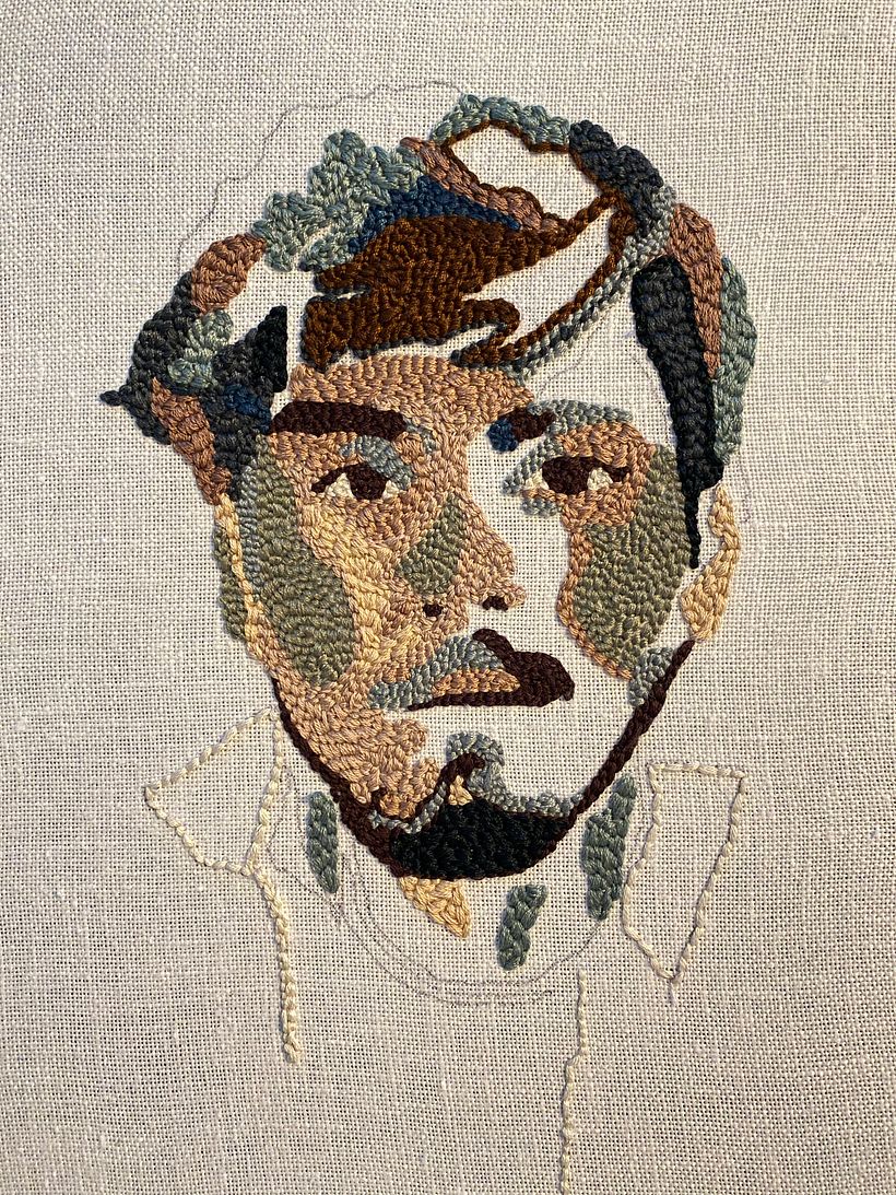 Meu projeto do curso: Auto-retrato bordado com agulha mágica - Arts & Crafts