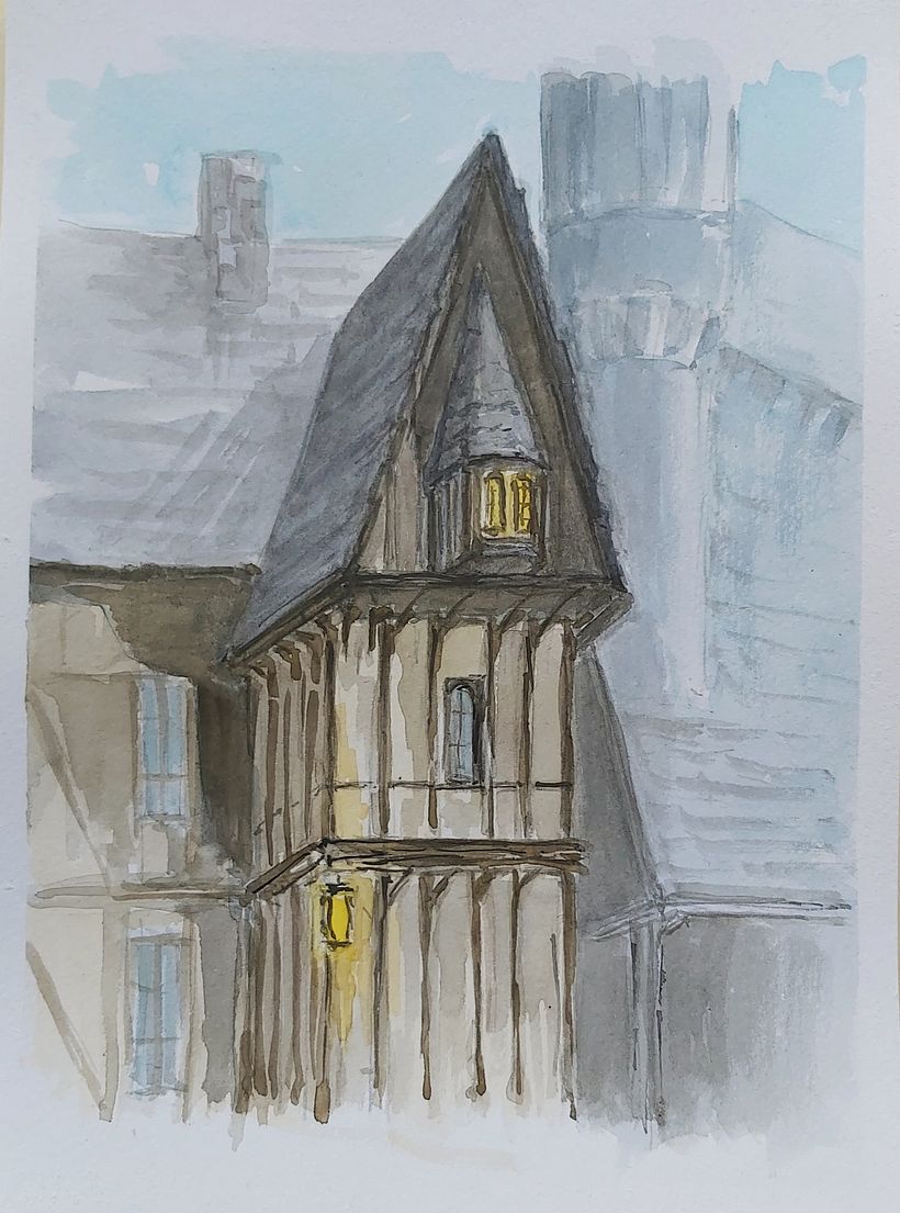 My project in Architectural Illustration with Watercolor course 0