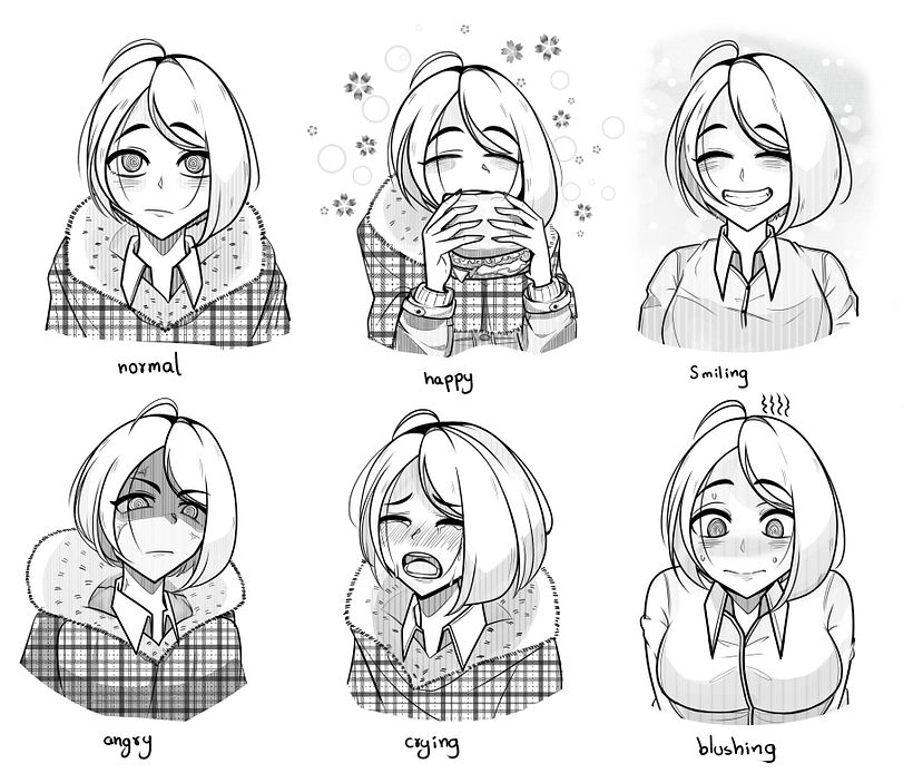 My project in Drawing Manga Characters from Scratch course -1