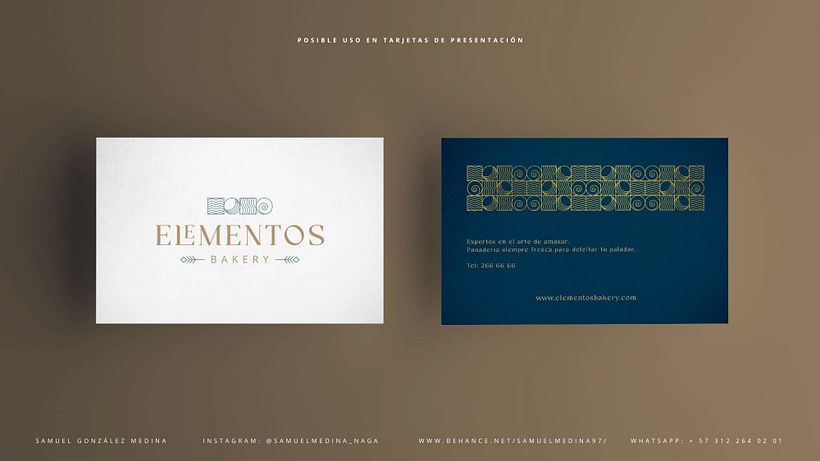 Elementos Bakery  - Mi Proyecto del curso: Principios de conceptualización y branding 2
