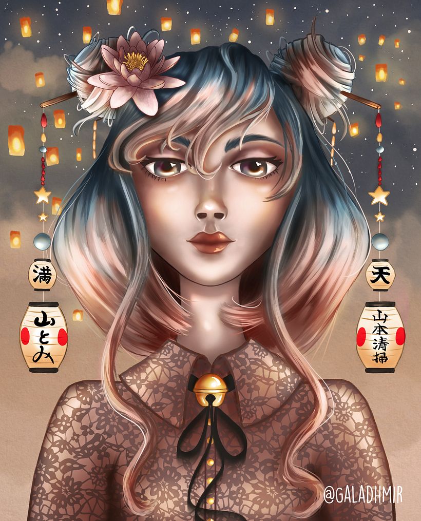 My project in Digital Fantasy Portraits with Photoshop course. 0