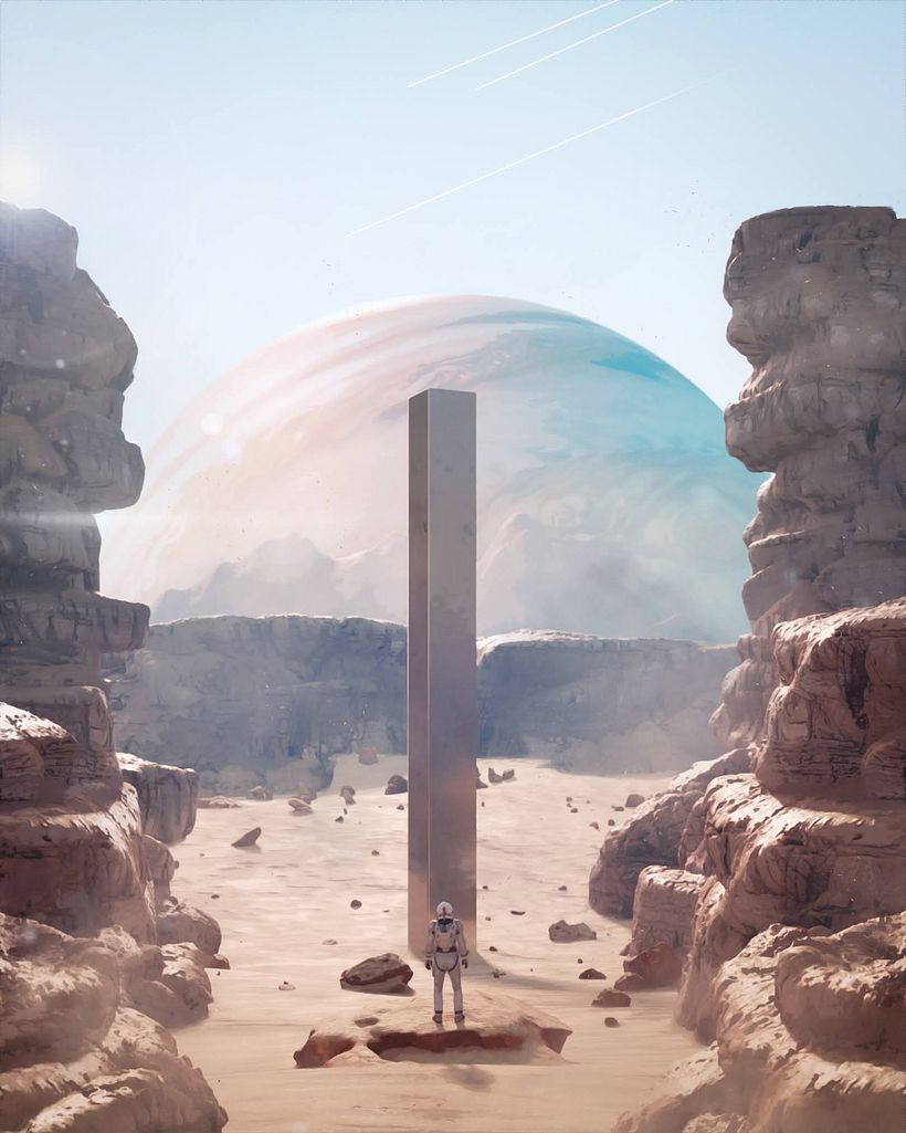 My project in Fantastic 3D illustration with Blender course called 'Monolith' 0