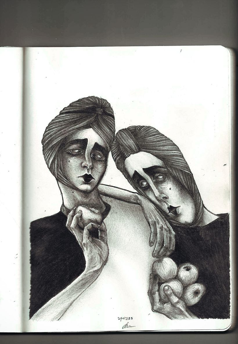 2. b&w drawing