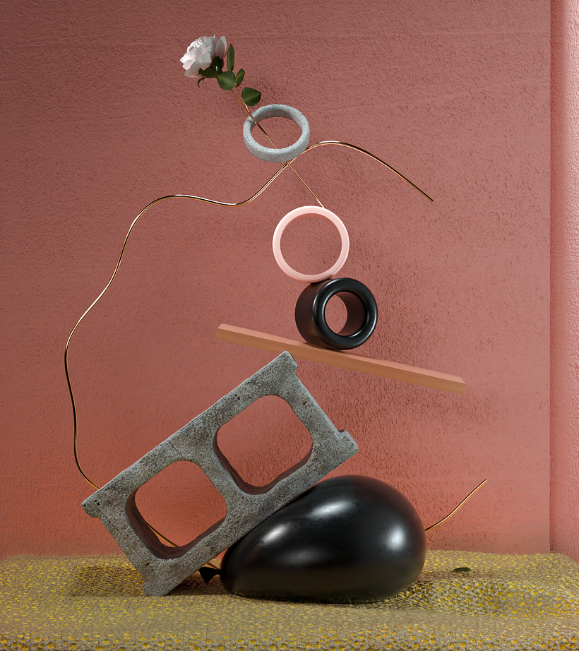 Composición still life 3D 1