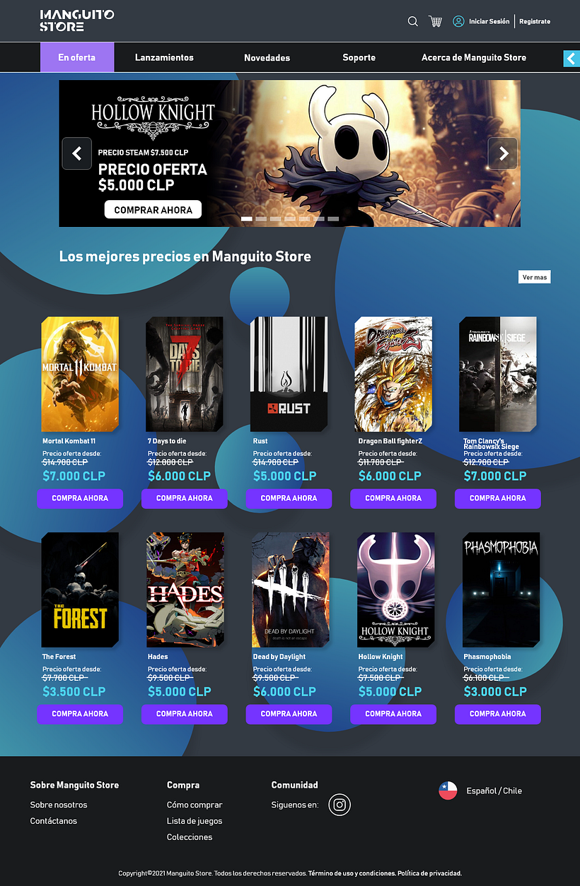 Mi Proyecto del curso: Diseño de interfaces para sitios web y aplicaciones / Manguito store -1