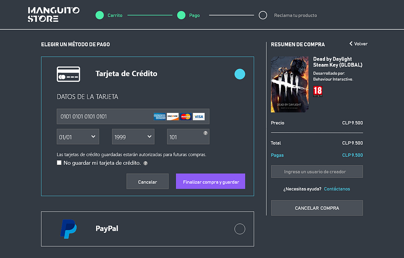 Mi Proyecto del curso: Diseño de interfaces para sitios web y aplicaciones / Manguito store 3