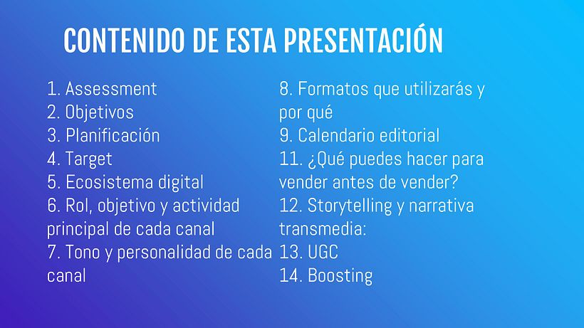 Mi Proyecto del curso: Marketing de contenidos para redes sociales 0