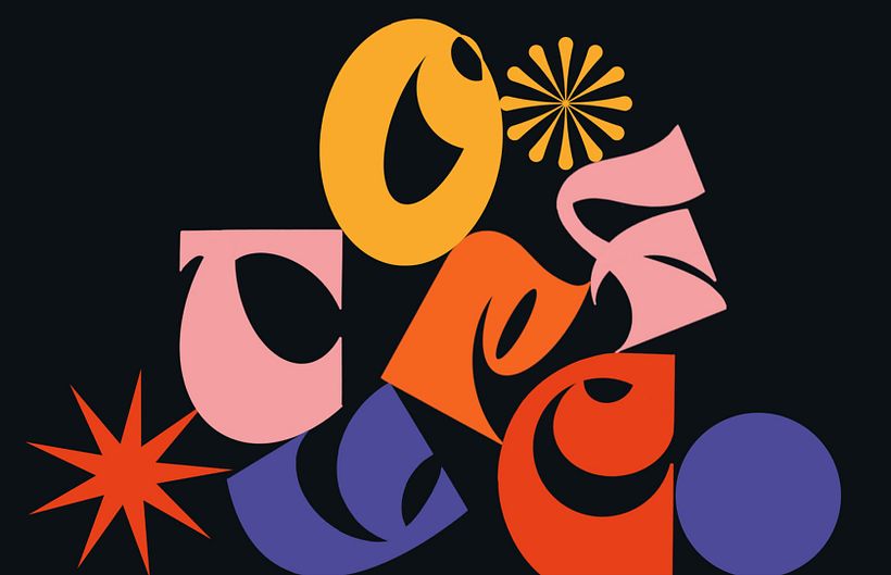 Letras diseñadas por Nubia Navarro, artista de lettering y profesora en Domestika.