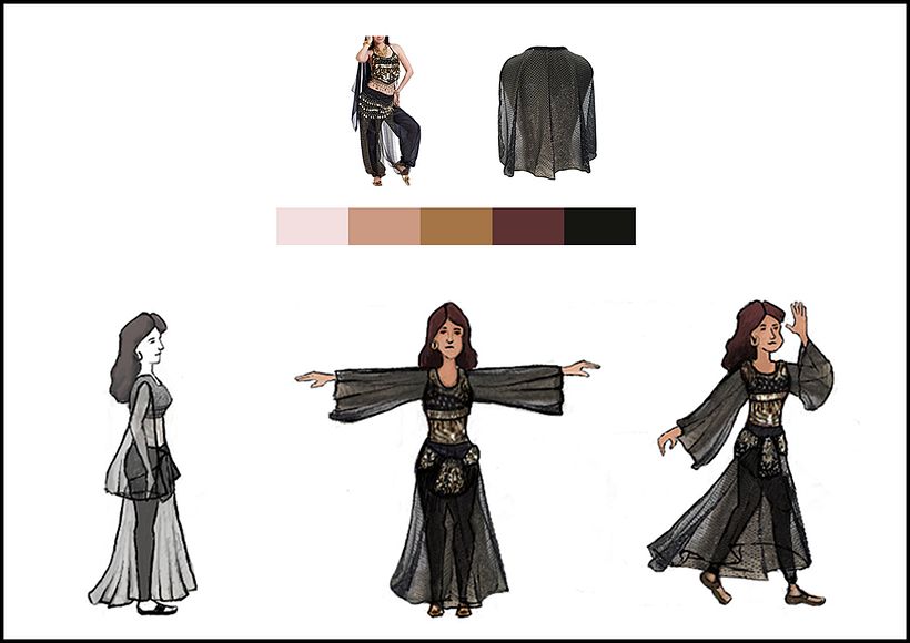 Design for another character in El Leila El Kebira.