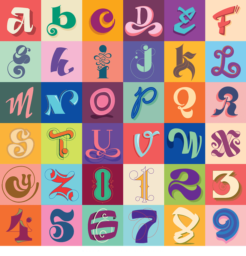 Numbers designed by Sergi Delgado.