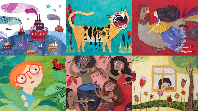Estrellita Caracol é especialista em ilustração por meio da técnica do collage