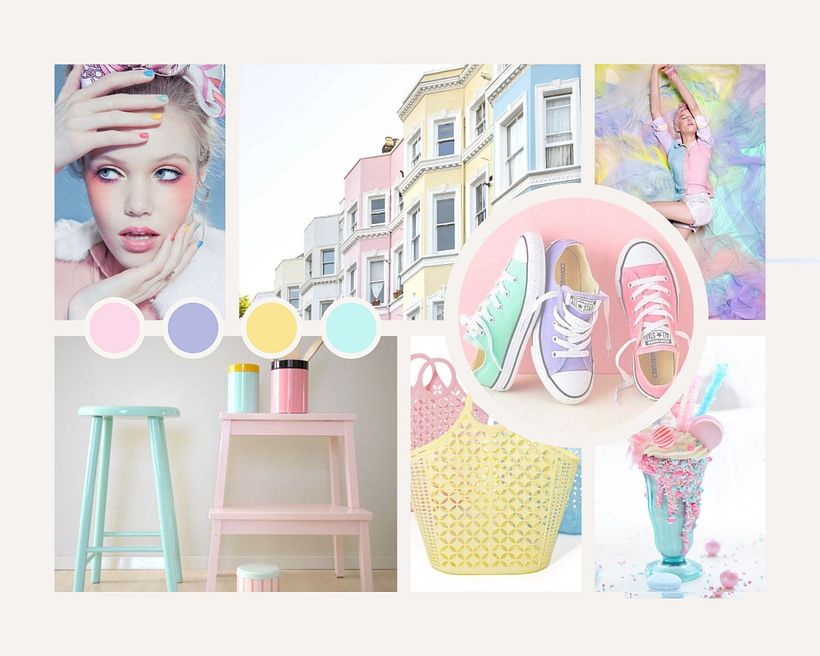 My mood board is about the pastel colours. I have an obsession for bright colours. It is my first time doing mood board so it won't be the best one;-) 0