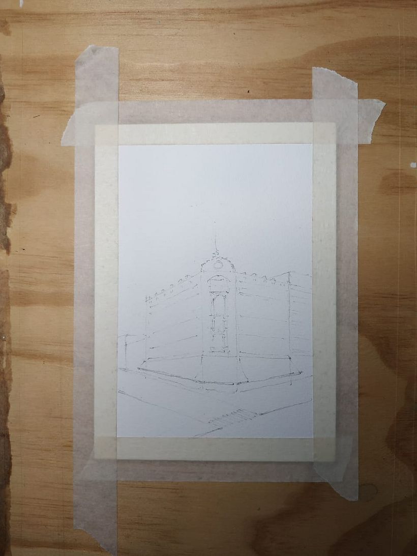 Mi Proyecto del curso: Dibujo arquitectónico con acuarela y tinta 0