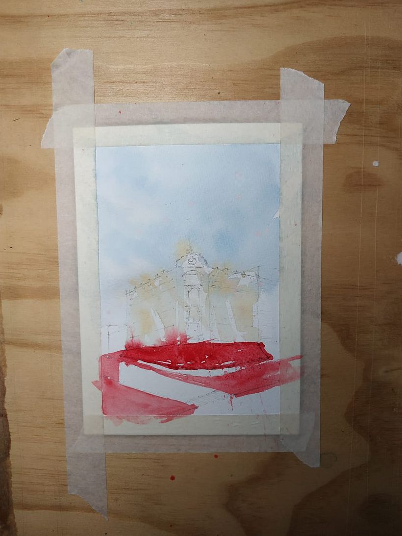Mi Proyecto del curso: Dibujo arquitectónico con acuarela y tinta 1