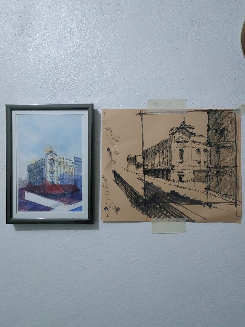 Mi Proyecto del curso: Dibujo arquitectónico con acuarela y tinta 2