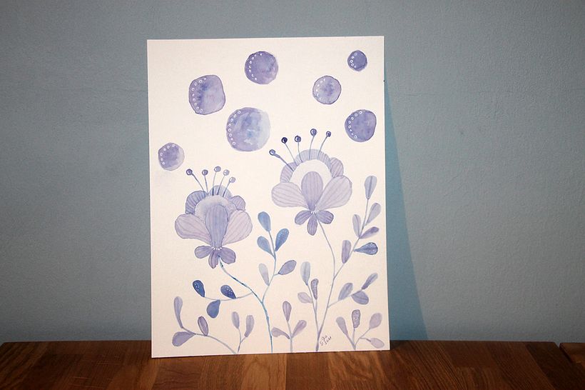 Monochrom - Lila Kreation