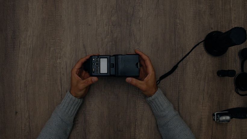A manual flash is perfect for controlling the strength and angle of your light source.