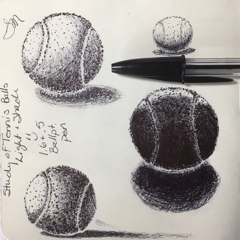Tennisball Shading class assignment