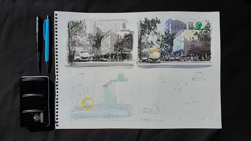 O planejamento de uma encomenda passa pelo sketching