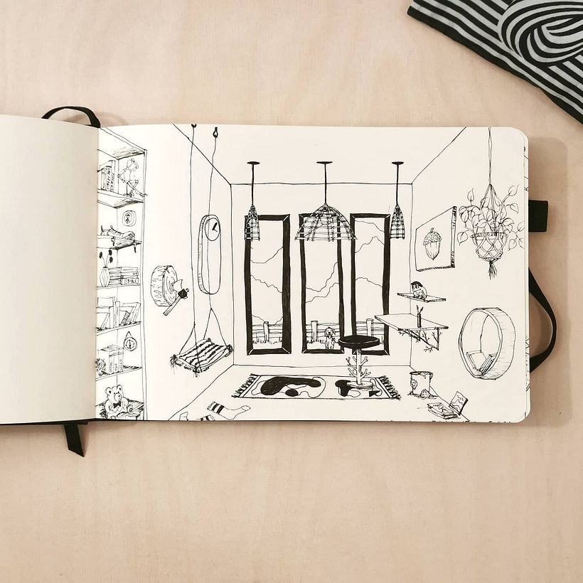 My project in The Art of Sketching: Transform Your Doodles into Art course 4