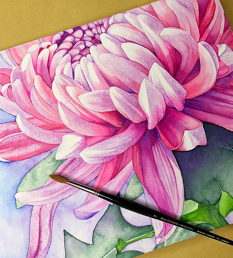 Louise De Masi has a good eye for the detail of flowers and plants in general.