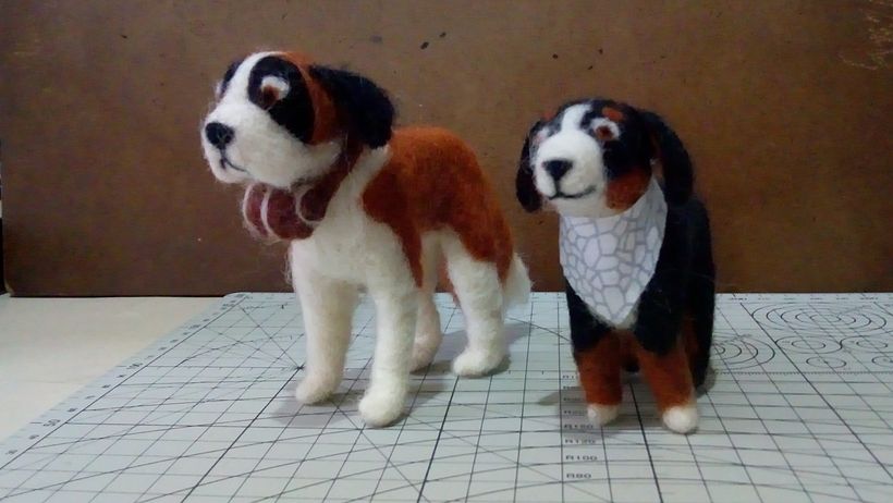 Bernard and Bernese: Needle Felting Animal Creation course 4