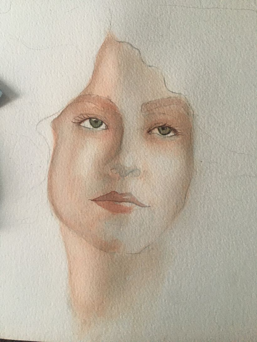 My project in Illustrated Portrait in Watercolor course 0