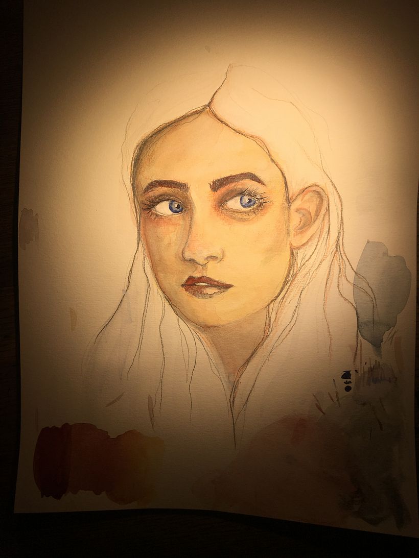 My project in Illustrated Portrait in Watercolor course 1