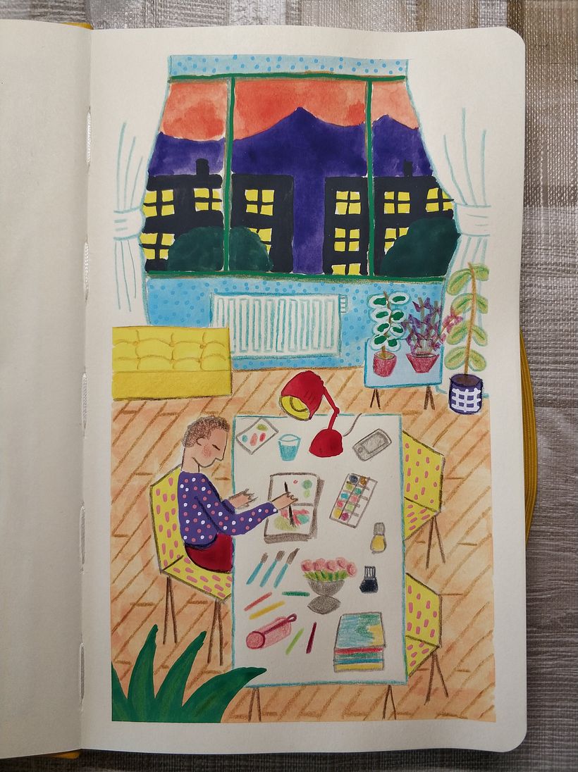 Second layer - Finished work