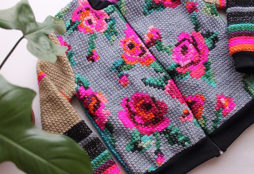 chaqueta de tigre floreado 1