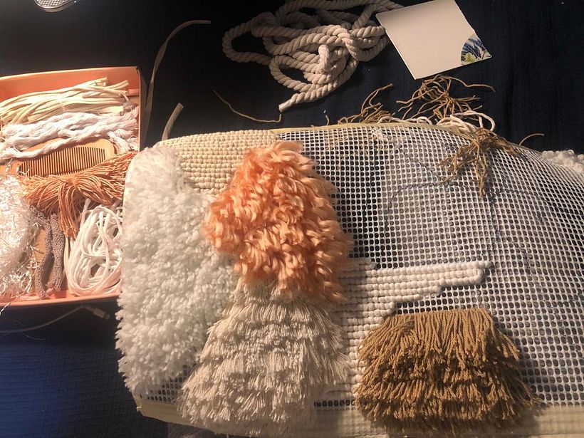 My project in Introduction to Latch Hooking and Locker Hooking course 2