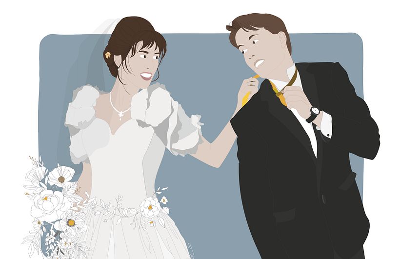 Recuerdo de un Día Especial. Ilustración Personalizada. 2