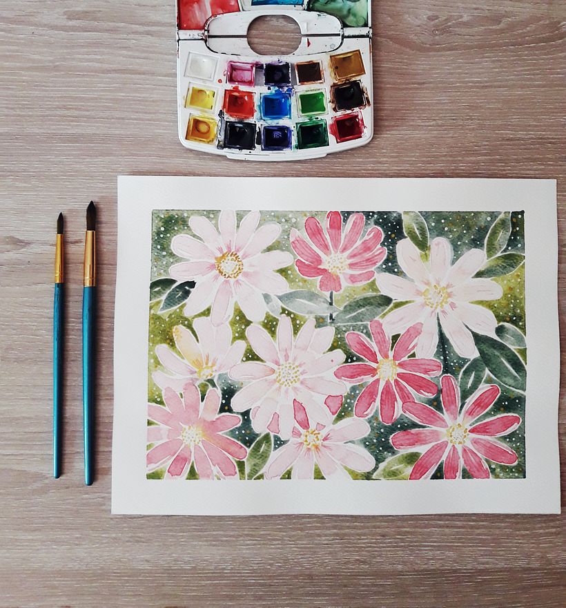 My project in Creation of Color Palettes with Watercolor course -1