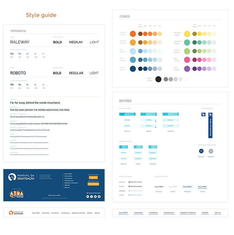 "Manual da Desatenção" Website Concept 5