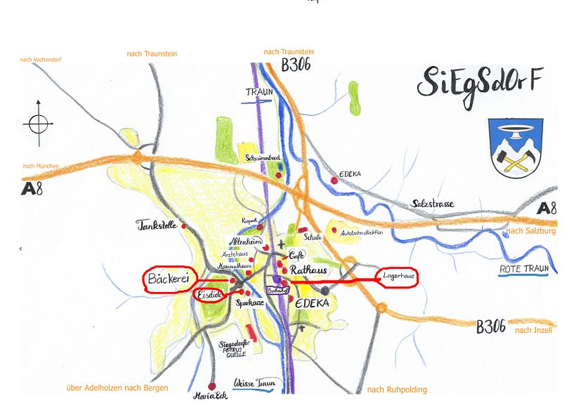 Mein Kursprojekt: Schöpfung von illustrierten Landkarten - siegsdorf 0