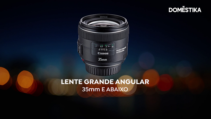 A wide angle lens is used to capture bigger scenes.
