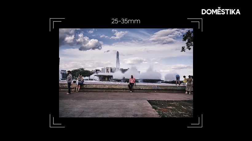 Photo taken with a wide angle lens