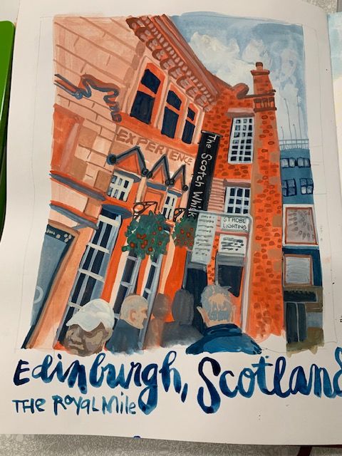 My project in Pictorial Sketchbook with Gouache course 1