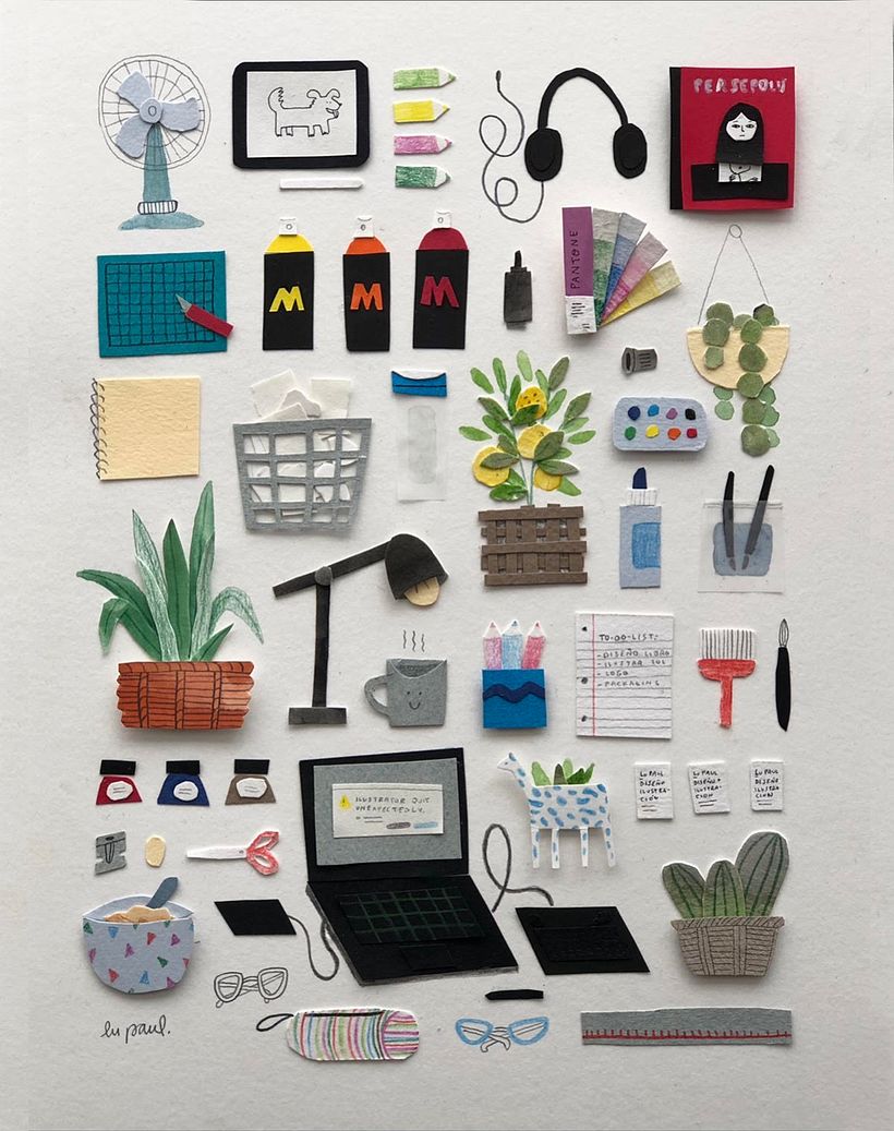 Ilustración con Paper Cutting 0