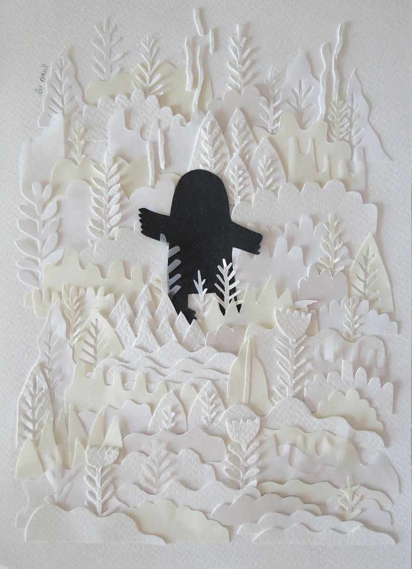 Ilustración con Paper Cutting 1