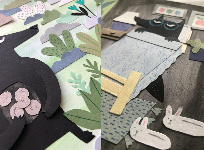 Ilustración con Paper Cutting 4